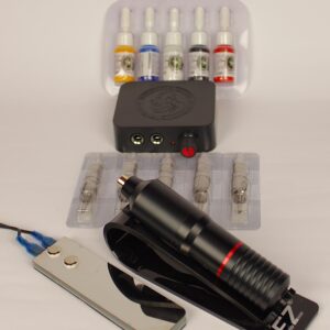 Kit de Tatuaje Inicial – Máquina Pen RCA + Accesorios